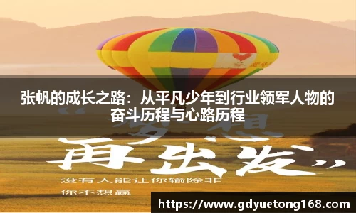 张帆的成长之路：从平凡少年到行业领军人物的奋斗历程与心路历程